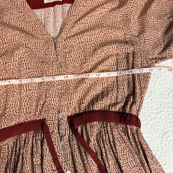 Bohemian Red and Cream Maxi Dress - Picture 12 of 14